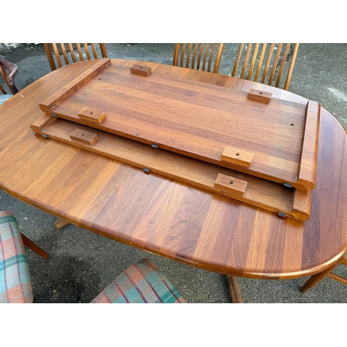 631 - Mid Century Benny Linden Dining Table and Chairs