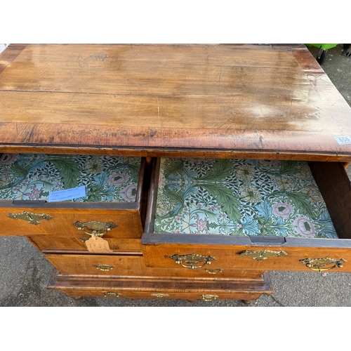 658 - Georgian Walnut Chest of Drawers on Stand