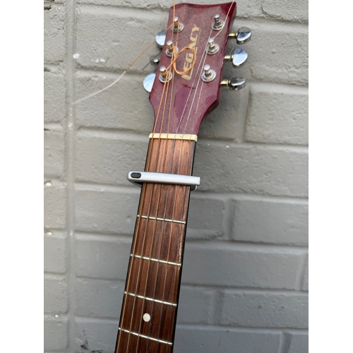 747 - Legacy Acoustic Guitar with Pickup together with a Vox Amplifier