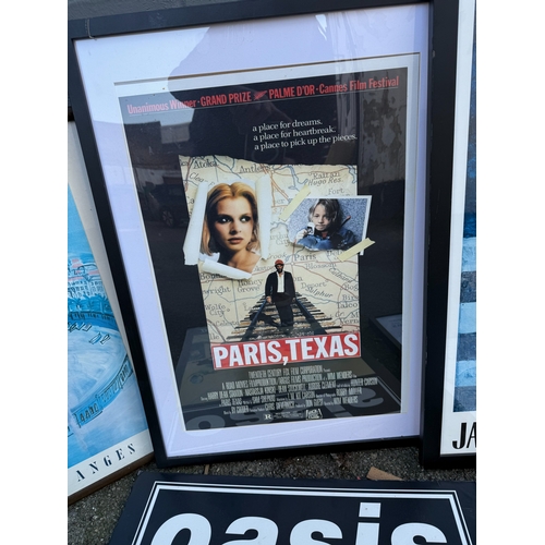 794 - Collection of Prints to include Paris Texas Poster, Raol Dufy, Oasis Poster & Jasper Johns Posters a... 