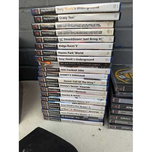 838 - A Large Retro Gaming Lot including PS1/PS2 Games and Accessories plus a large quantity of empty case... 