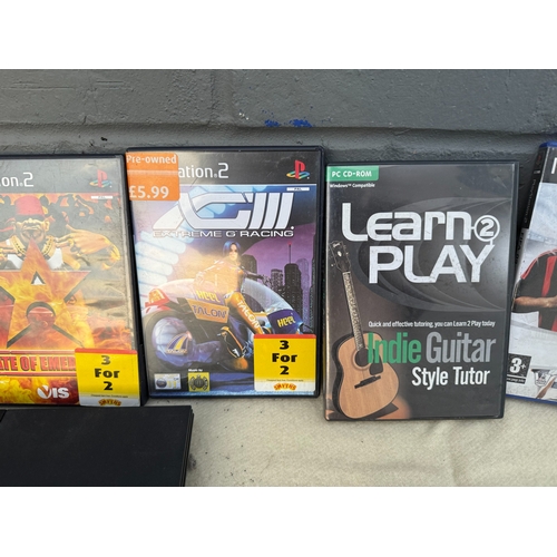 838 - A Large Retro Gaming Lot including PS1/PS2 Games and Accessories plus a large quantity of empty case... 