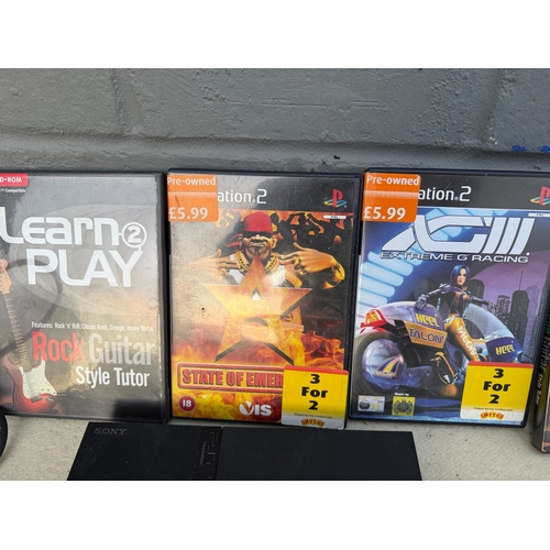 838 - A Large Retro Gaming Lot including PS1/PS2 Games and Accessories plus a large quantity of empty case... 