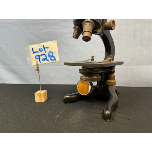 928 - Vintage W Watson & Sons Kima Microscope