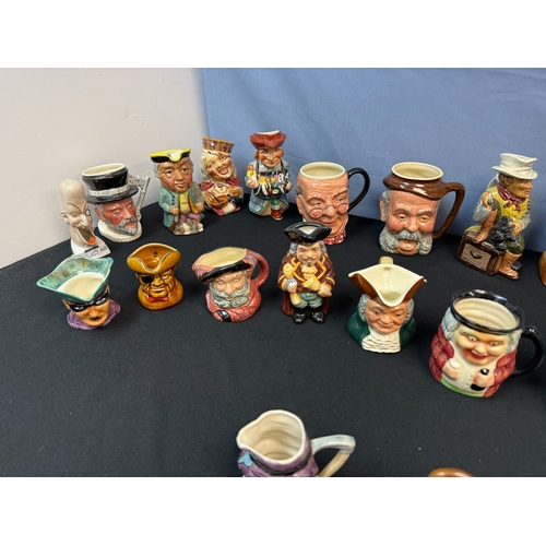 931 - Large Group of Character Jugs and Other Ceramics including Novelty Ashtray etc