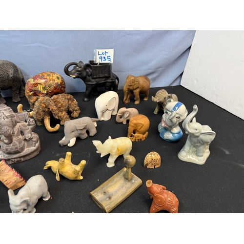 935 - A Large Lot of Elephant Figures