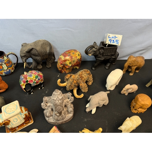 935 - A Large Lot of Elephant Figures