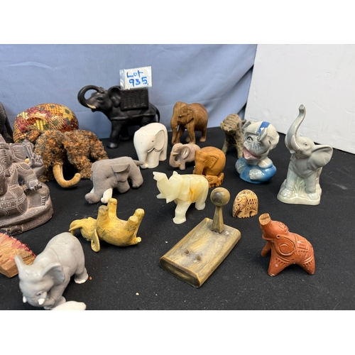 935 - A Large Lot of Elephant Figures