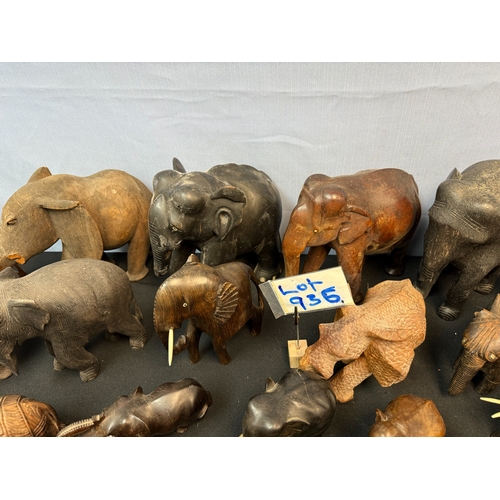 936 - A Large Lot of Elephant Figures