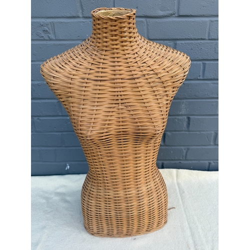 939 - Vintage Wicker Mannequin