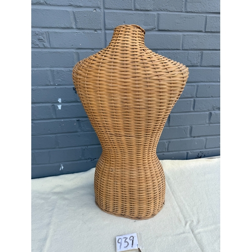 939 - Vintage Wicker Mannequin