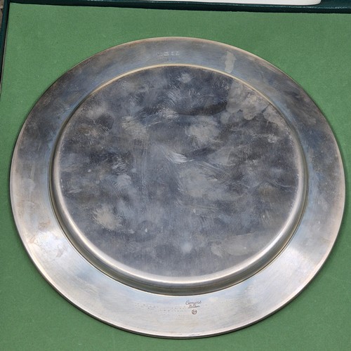 799A - Solid Silver Plate by William Comyns & Sons Commemorating Brigadier Gerald Marked London c1972 appro... 