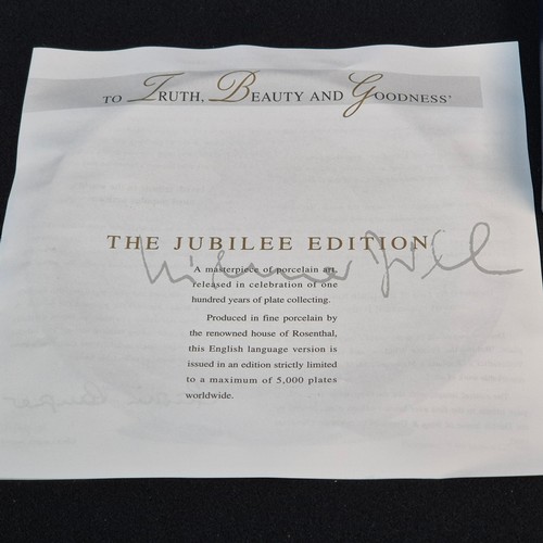 730 - Rosenthal Jubilee Edition Plate in Box with Certificate of Authenticity