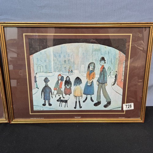 728 - Two Framed Prints after L.S. Lowry c.1970s