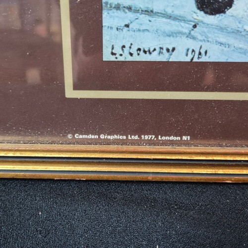 728 - Two Framed Prints after L.S. Lowry c.1970s