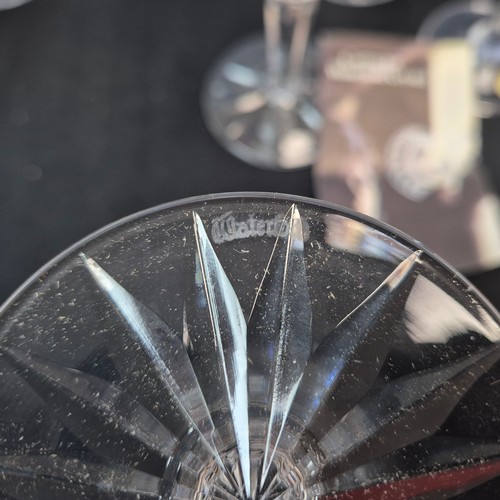 797 - Set of Six Waterford Crystal Tyrone Water Goblets together with a Pair of Waterford Crystal Red Wine... 