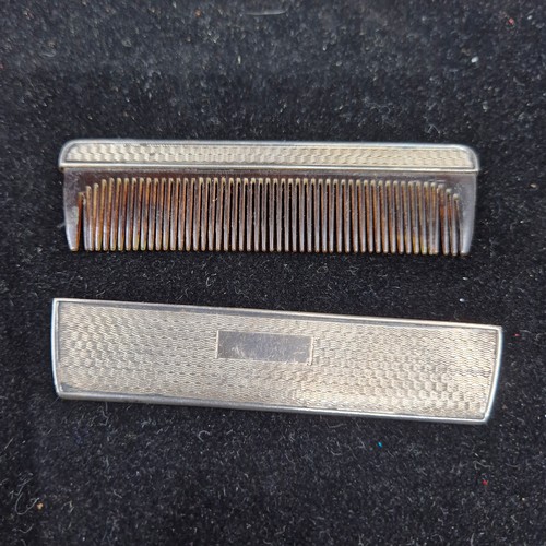 883 - Hallmarked Silver Mounted Comb (Birmingham 1934) & 