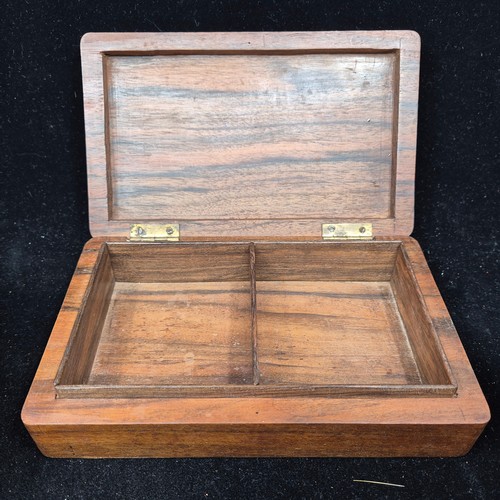 888 - Antique Leather Jewellery box and another Wooden Box