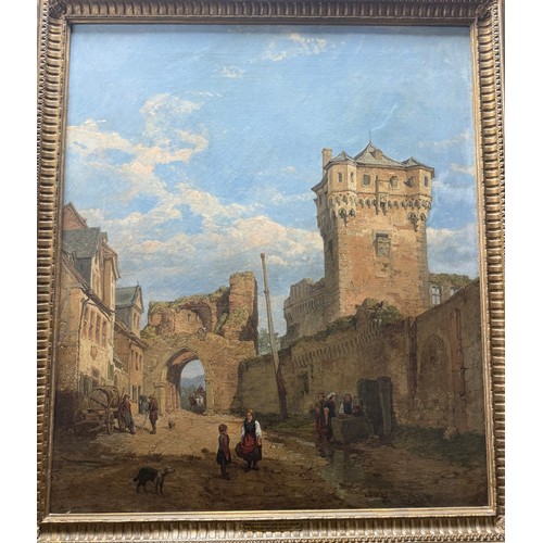 362A - François-Antoine Bossuet Koblenz (Belgian 1798-1889) A Framed oil on Canvas 