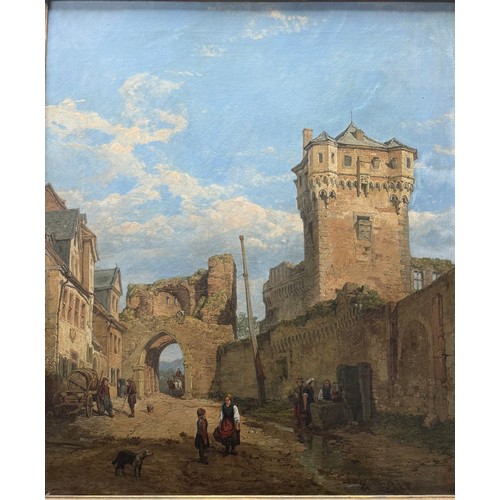 362A - François-Antoine Bossuet Koblenz (Belgian 1798-1889) A Framed oil on Canvas 