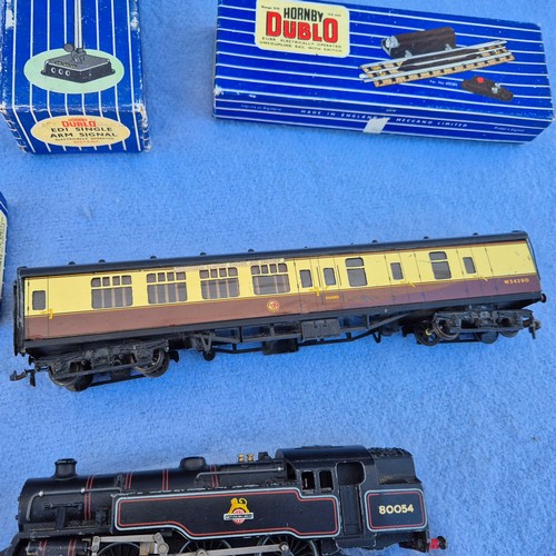 739 - Collection of Hornby Dublo and similar OO Gauge Trains & Track together with a Meccano Power Control... 