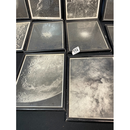 154 - Collection of Vintage Astrophotography Prints in Matching Frames