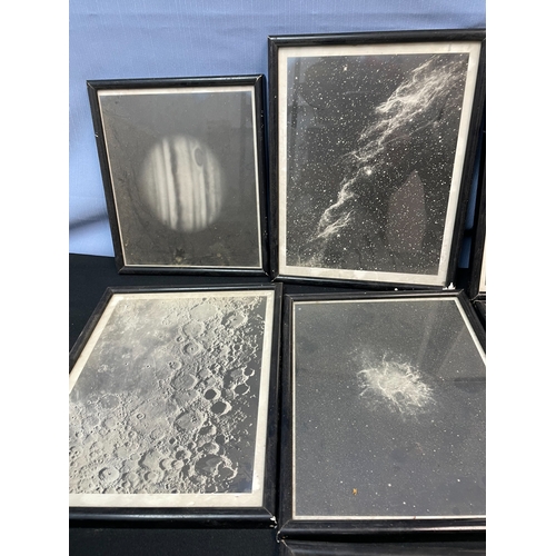 154 - Collection of Vintage Astrophotography Prints in Matching Frames