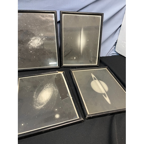 154 - Collection of Vintage Astrophotography Prints in Matching Frames