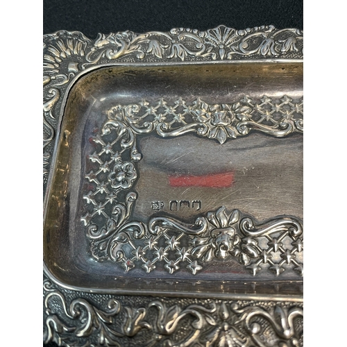 164 - Robert Pringle Repousse Silver Tray London 1901