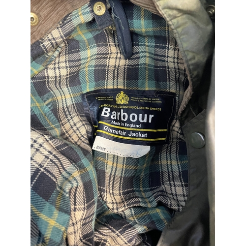 474 - Two Vintage Barbour Waxed Jackets (Large)