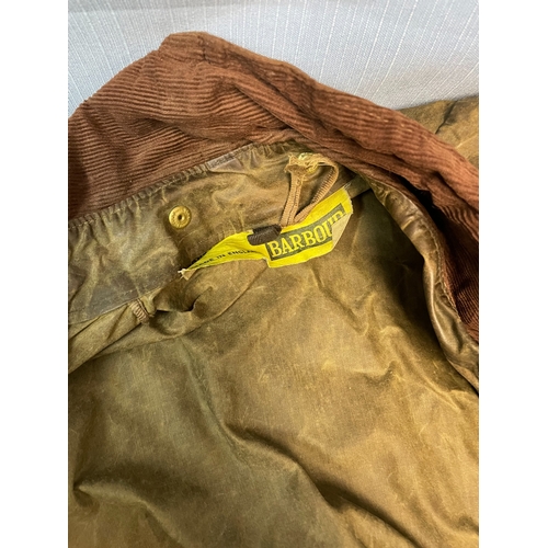 474 - Two Vintage Barbour Waxed Jackets (Large)