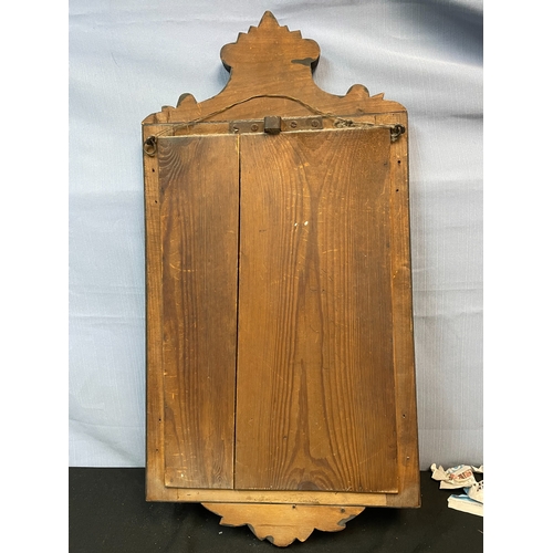 475 - Antique Venetian Mirror 77cm x 36cm