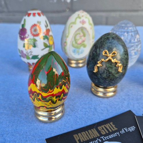 734 - Franklin Mint Treasury of Eggs : A Collection of Decorative Eggs with Accompanying Certificates of A... 