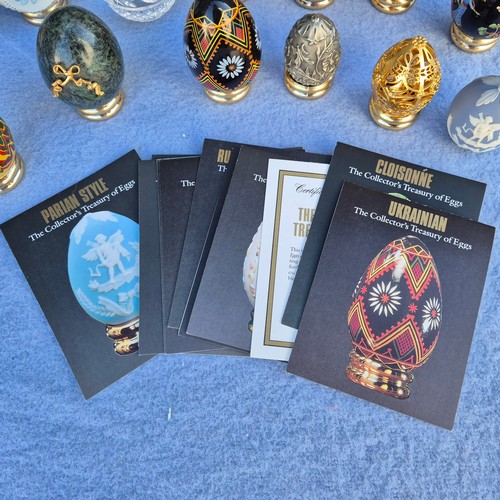 734 - Franklin Mint Treasury of Eggs : A Collection of Decorative Eggs with Accompanying Certificates of A... 