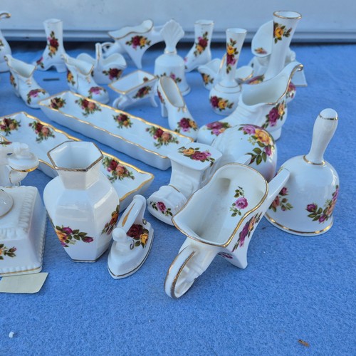 777 - Large Collection of “Cottage Rose” in the style of Royal Albert