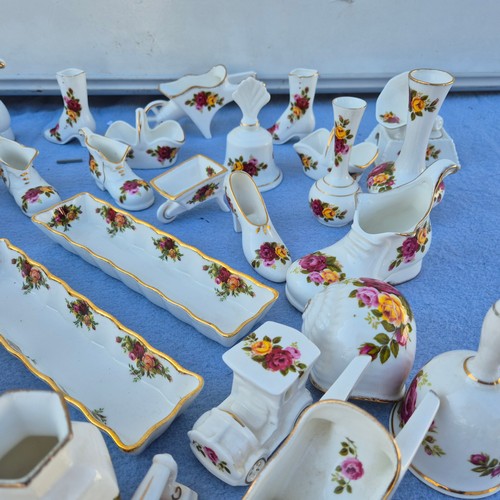 777 - Large Collection of “Cottage Rose” in the style of Royal Albert