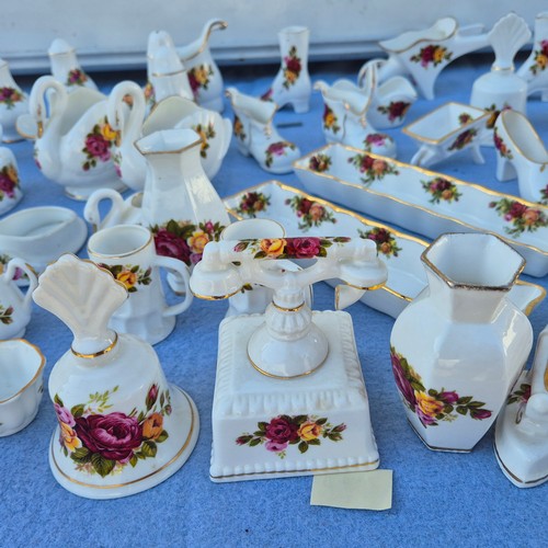 777 - Large Collection of “Cottage Rose” in the style of Royal Albert