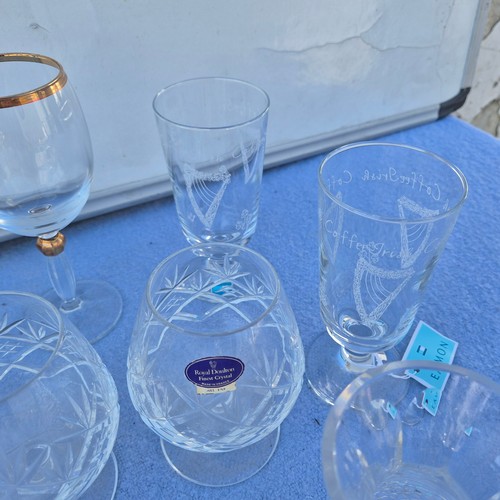 776 - Collection of Good Quality Crystal including coloured Crystal Liqueur Glasses etc