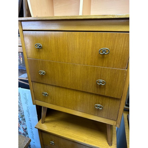 648C - Pair of Mid Century Chest of Drawers