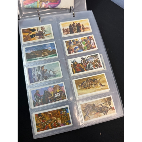 396 - Two Leather Albums of Tea Cards & First Day Covers Album One: 14 Complete Sets of Tea Cards incl. PG... 