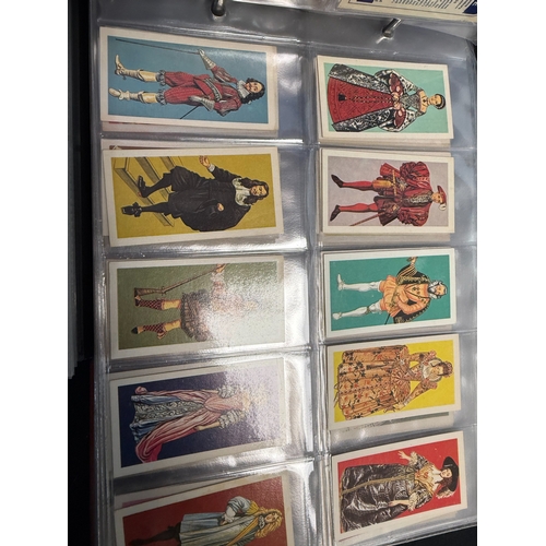 396B - Four Leather Collectors Card Albums containing Approx 50 Complete Sets of Brooke Bonds Tea Cards inc... 