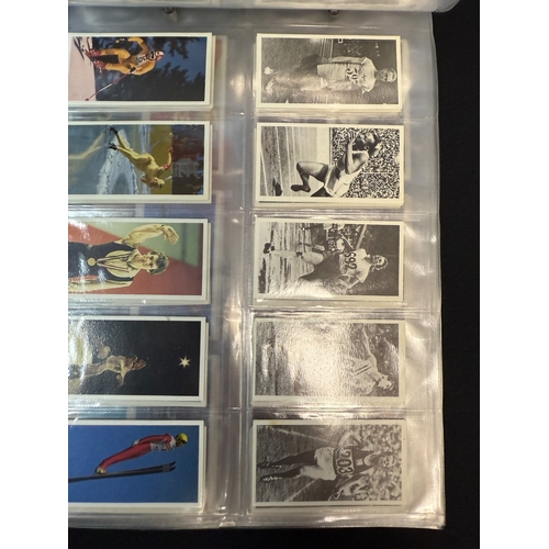 396B - Four Leather Collectors Card Albums containing Approx 50 Complete Sets of Brooke Bonds Tea Cards inc... 