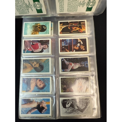 396B - Four Leather Collectors Card Albums containing Approx 50 Complete Sets of Brooke Bonds Tea Cards inc... 