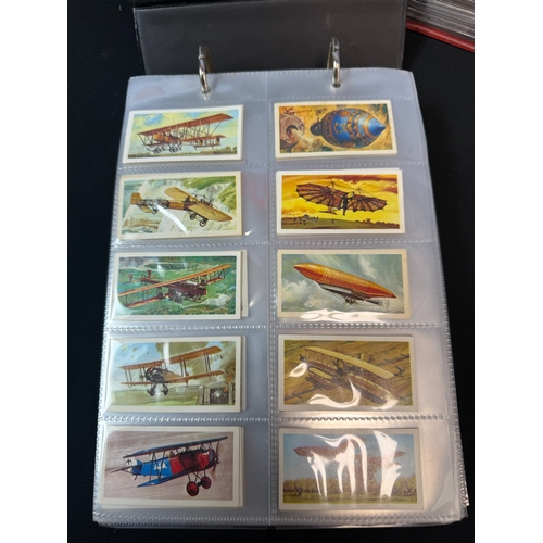 396B - Four Leather Collectors Card Albums containing Approx 50 Complete Sets of Brooke Bonds Tea Cards inc... 