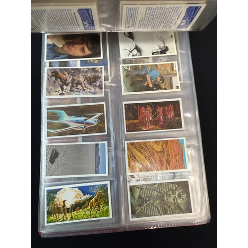 396B - Four Leather Collectors Card Albums containing Approx 50 Complete Sets of Brooke Bonds Tea Cards inc... 