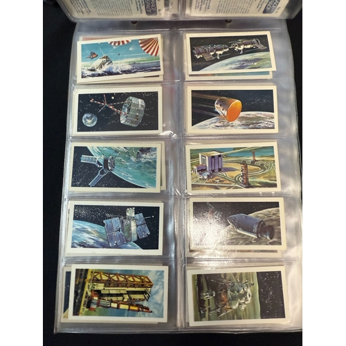 396B - Four Leather Collectors Card Albums containing Approx 50 Complete Sets of Brooke Bonds Tea Cards inc... 