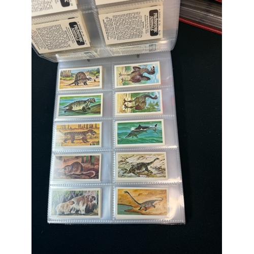 396B - Four Leather Collectors Card Albums containing Approx 50 Complete Sets of Brooke Bonds Tea Cards inc... 