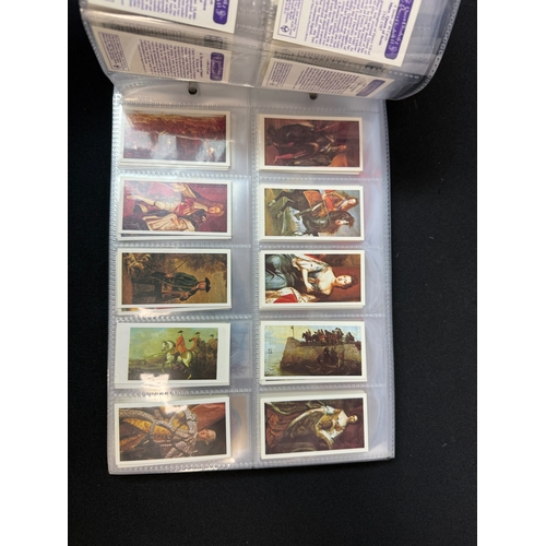 396B - Four Leather Collectors Card Albums containing Approx 50 Complete Sets of Brooke Bonds Tea Cards inc... 