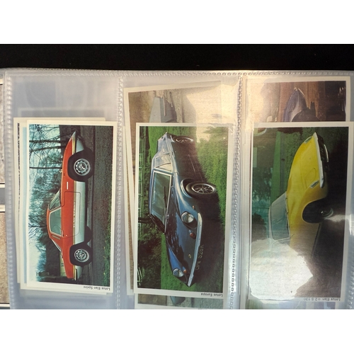 396C - An Album Containing Various Car Themed Collectors Cards, approx 12 Complete Sets including Biscuit C... 