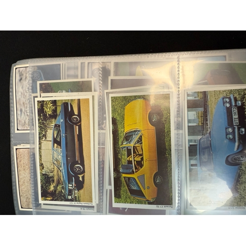 396C - An Album Containing Various Car Themed Collectors Cards, approx 12 Complete Sets including Biscuit C... 